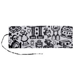 Robot Crowd Roll Up Canvas Pencil Holder (M) from ArtsNow.com