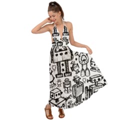 Backless Maxi Beach Dress 
