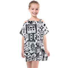 Kids  One Piece Chiffon Dress 