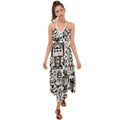 Halter Tie Back Dress  