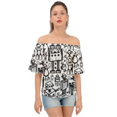 Off Shoulder Short Sleeve Top 
