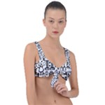 Robot Crowd Front Tie Bikini Top