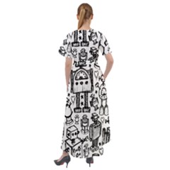Front Wrap High Low Dress 