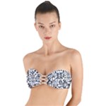 Robot Crowd Twist Bandeau Bikini Top
