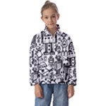 Robot Crowd Kids  Half Zip Hoodie