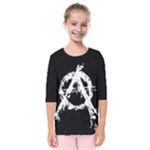 Anarchy Kids  Quarter Sleeve Raglan Tee