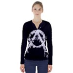 Anarchy V-Neck Long Sleeve Top