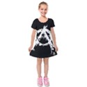 Kids  Short Sleeve Velvet Dress 