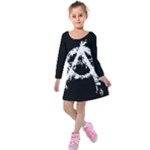 Anarchy Kids  Long Sleeve Velvet Dress