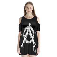 Anarchy Shoulder Cutout Velvet One Piece from ArtsNow.com