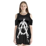 Anarchy Shoulder Cutout Velvet One Piece