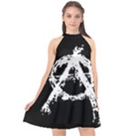 Anarchy Halter Neckline Chiffon Dress 