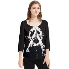 Chiffon Quarter Sleeve Blouse 