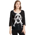 Anarchy Chiffon Quarter Sleeve Blouse