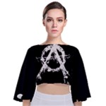 Anarchy Tie Back Butterfly Sleeve Chiffon Top