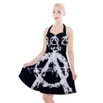 Anarchy Halter Party Swing Dress 