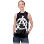 Anarchy High Neck Satin Top