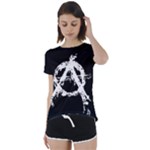 Anarchy Short Sleeve Foldover Tee