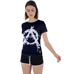 Back Circle Cutout Sports T-Shirt 