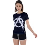 Anarchy Back Circle Cutout Sports Tee
