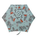 Christmas birds Mini Folding Umbrellas