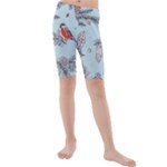 Christmas birds Kids  Mid Length Swim Shorts