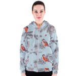 Christmas birds Women s Zipper Hoodie