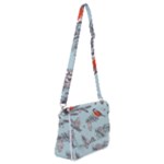 Christmas birds Shoulder Bag with Back Zipper