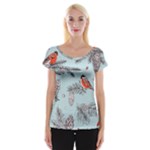 Christmas birds Cap Sleeve Top