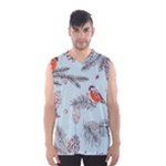 Christmas birds Men s Basketball Tank Top