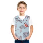 Christmas birds Kids  Basketball Tank Top