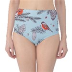 Christmas birds Classic High-Waist Bikini Bottoms