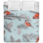 Christmas birds Duvet Cover Double Side (California King Size)