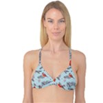 Christmas birds Reversible Tri Bikini Top