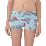 Christmas birds Reversible Boyleg Bikini Bottoms