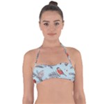 Christmas birds Halter Bandeau Bikini Top