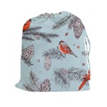 Christmas birds Drawstring Pouch (2XL)