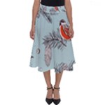 Christmas birds Perfect Length Midi Skirt