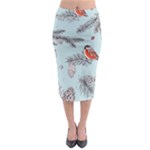 Christmas birds Midi Pencil Skirt