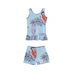 Christmas birds Kids  Boyleg Swimsuit