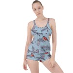 Christmas birds Boyleg Tankini Set 