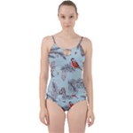 Christmas birds Cut Out Top Tankini Set