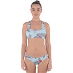 Christmas birds Cross Back Hipster Bikini Set