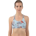 Christmas birds Back Web Sports Bra