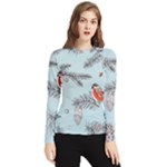 Christmas birds Women s Long Sleeve Rash Guard