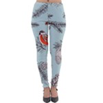 Christmas birds Lightweight Velour Leggings