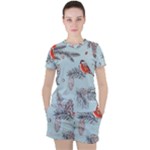 Christmas birds Women s Tee and Shorts Set