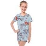 Christmas birds Kids  Mesh Tee and Shorts Set