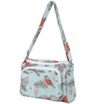 Christmas birds Front Pocket Crossbody Bag