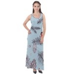 Christmas birds Sleeveless Velour Maxi Dress